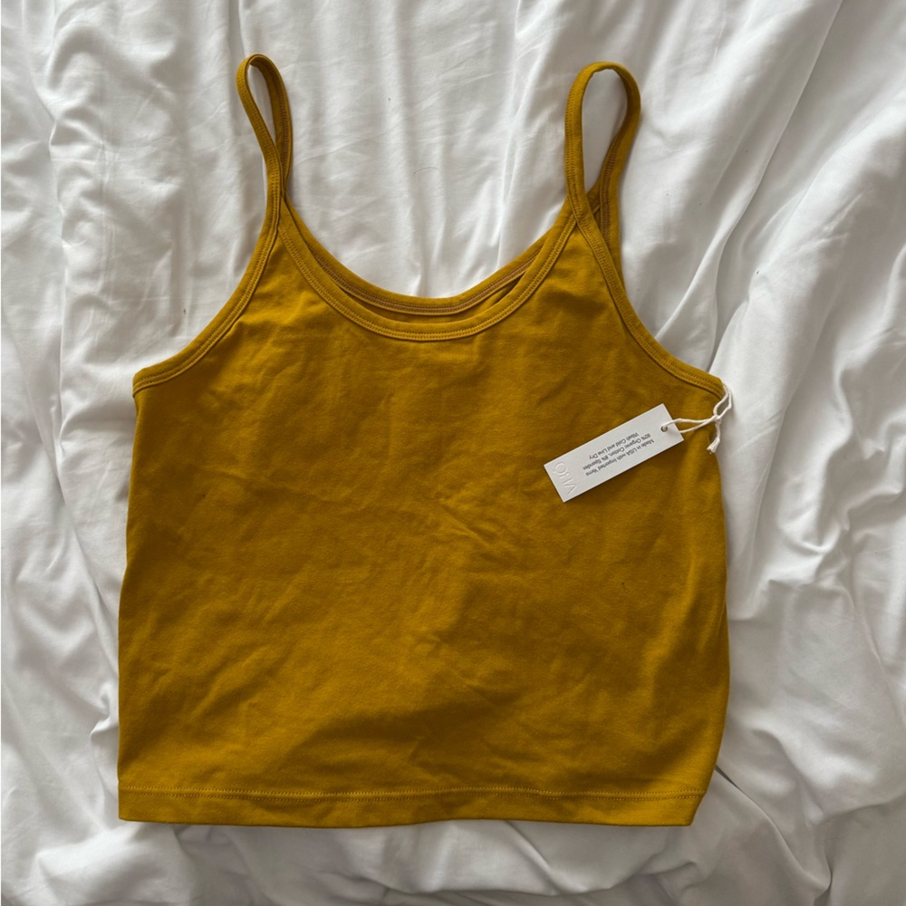 NWT ARQ Cropped Tank in Pollen, XL
